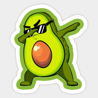 avocado dabbing Sticker